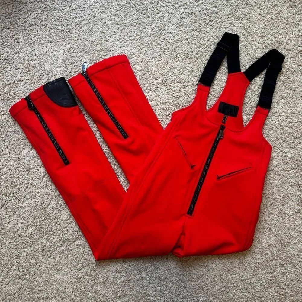 Goldbergh Phoebe Ski Pants Salopettes Bibs NWOT Flame Red US 8